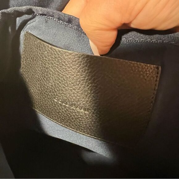 Cole Haan Black Pebbled Leather Backpack - Picture 11 of 16